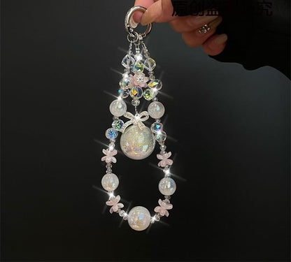 Pad Lanyard with Phone Pearl Faux