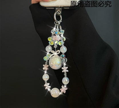 Pad Lanyard with Phone Pearl Faux