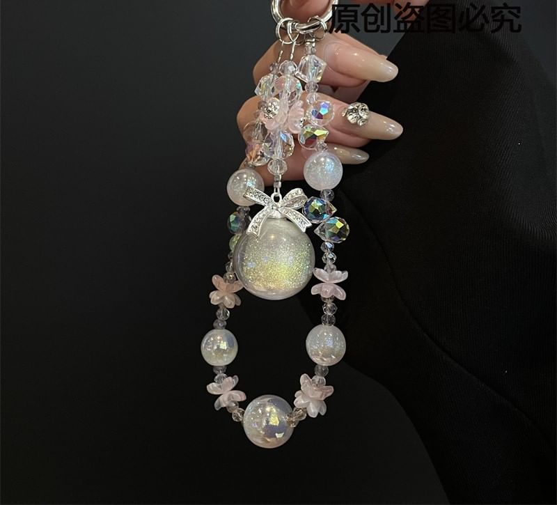 Pad Lanyard with Phone Pearl Faux