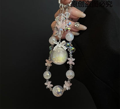 Pad Lanyard with Phone Pearl Faux