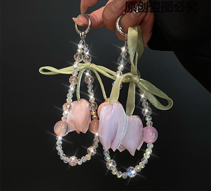 Flower with Phone Pad Lanyard