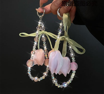 Flower with Phone Pad Lanyard