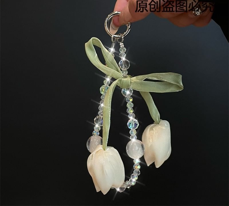 Flower with Phone Pad Lanyard