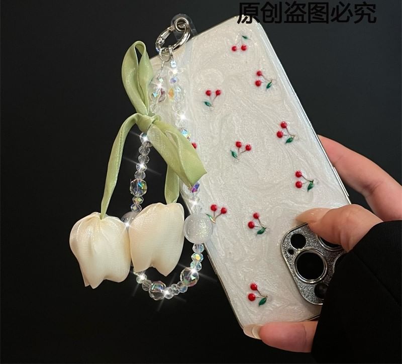 Flower with Phone Pad Lanyard