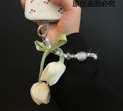 Flower with Phone Pad Lanyard