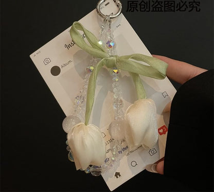 Flower with Phone Pad Lanyard