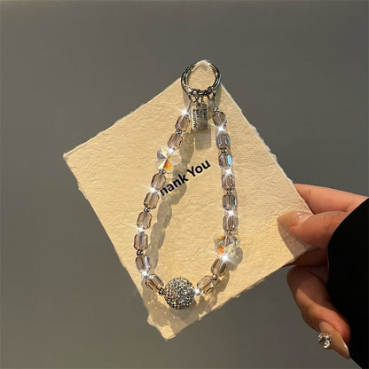 Butterfly Phone Beaded Lanyard