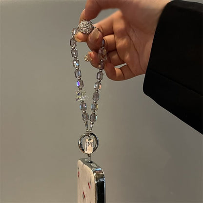 Butterfly Phone Beaded Lanyard