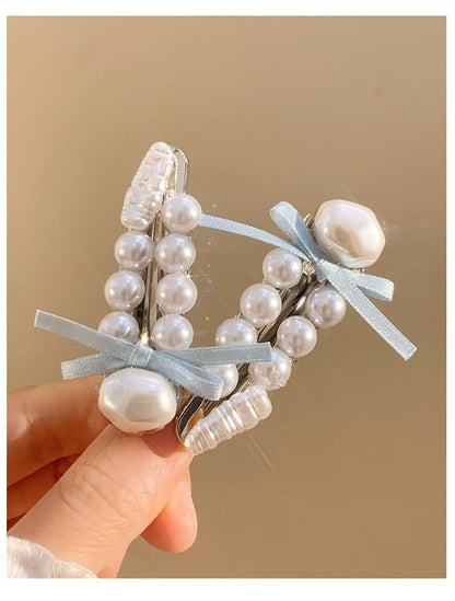 Pearl Faux Set Hair Clip /