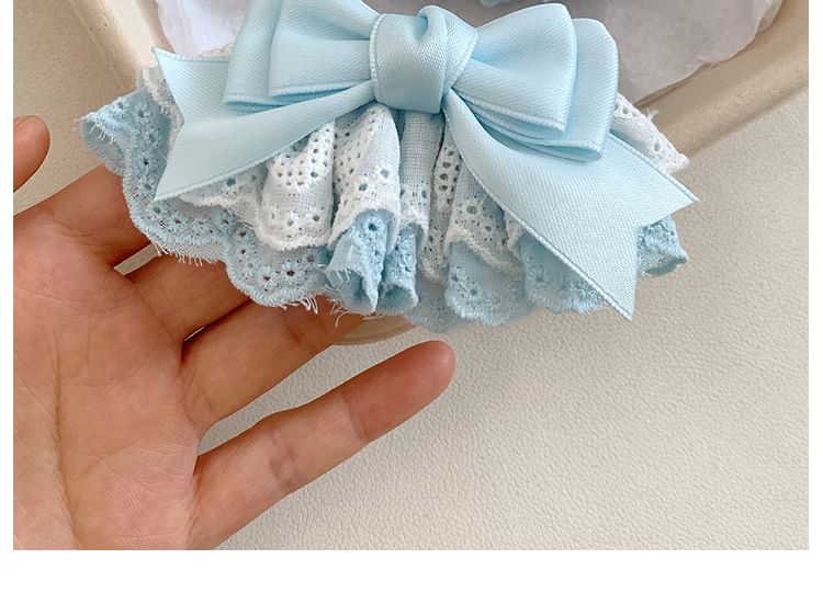 Clip / Lace Hair Bow Set