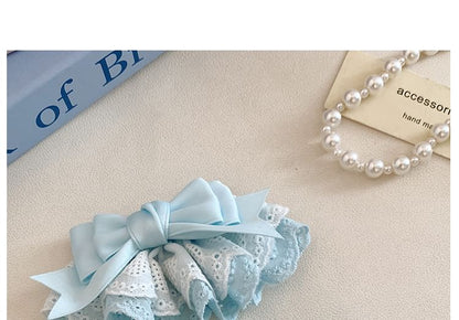 Clip / Lace Hair Bow Set