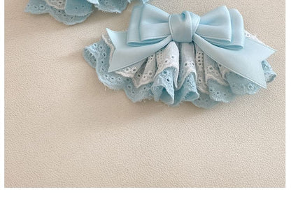 Clip / Lace Hair Bow Set