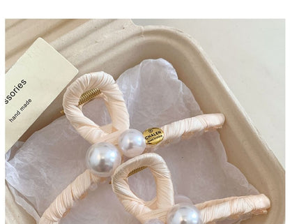 Faux Hair Pearl Claw