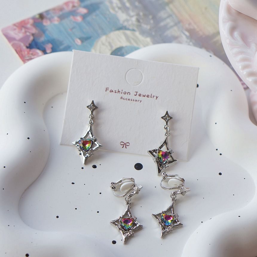 Dangle On / Clip Earring Gemstone