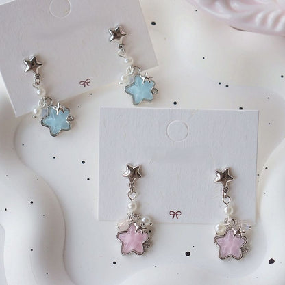 / On Dangle Clip Earring Star