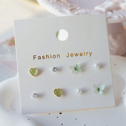 Set Stud Butterfly Earring