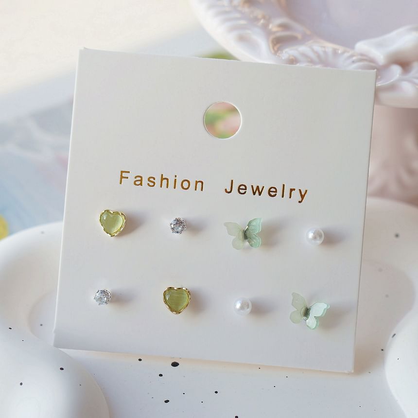 Set Stud Butterfly Earring