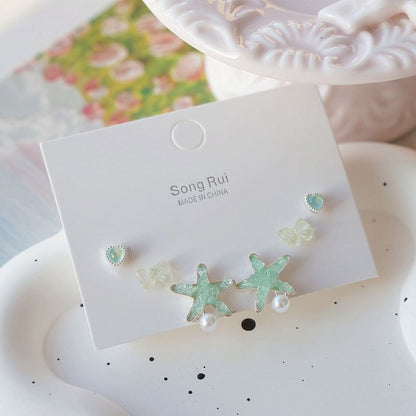 Earring Set Stud Starfish