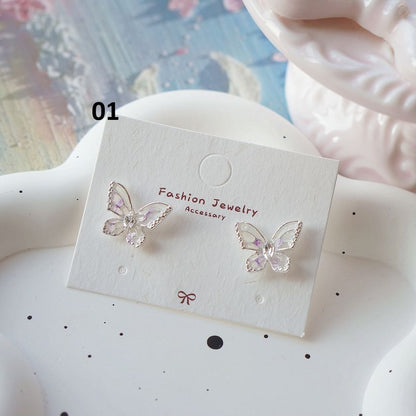 Clip / Butterfly Dangle Earring On