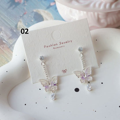 Clip / Butterfly Dangle Earring On