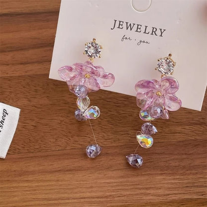 Earring Floral Dangle