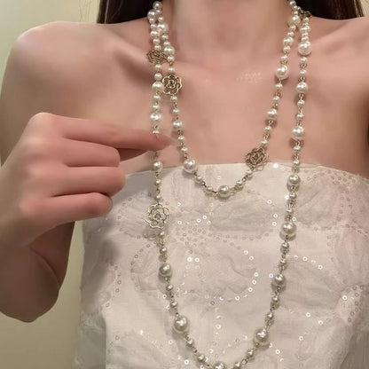 Floral Necklace Beaded