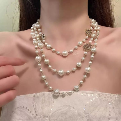 Floral Necklace Beaded