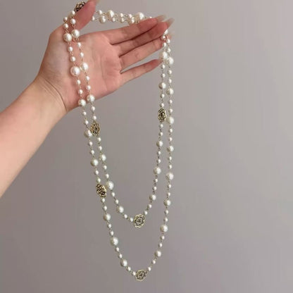 Floral Necklace Beaded