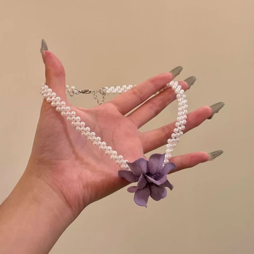 Beaded Choker Floral