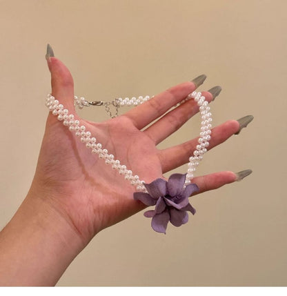 Beaded Choker Floral