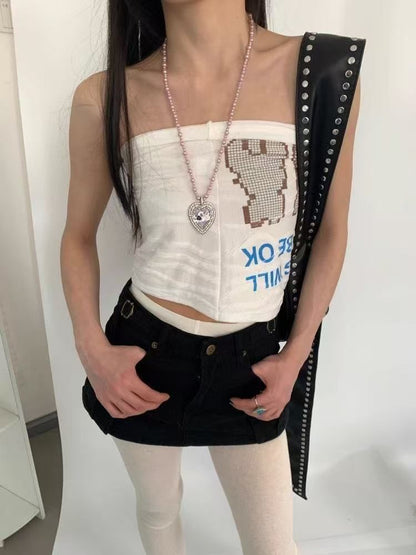 Necklace Heart Beaded