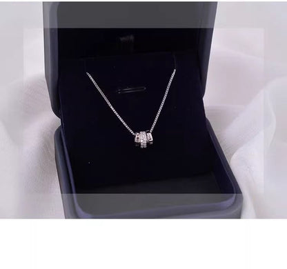 Hoop CZ Necklace