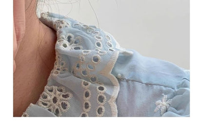 Water Earring Leverback Drop Glazed