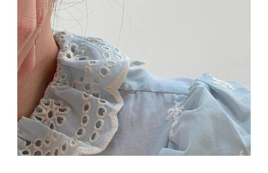 Water Earring Leverback Drop Glazed