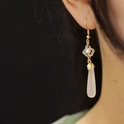 Dangle Jade Earring
