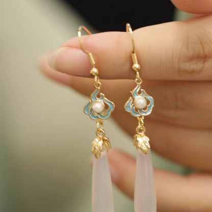 Dangle Jade Earring