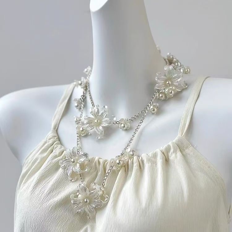 Necklace Layered Floral
