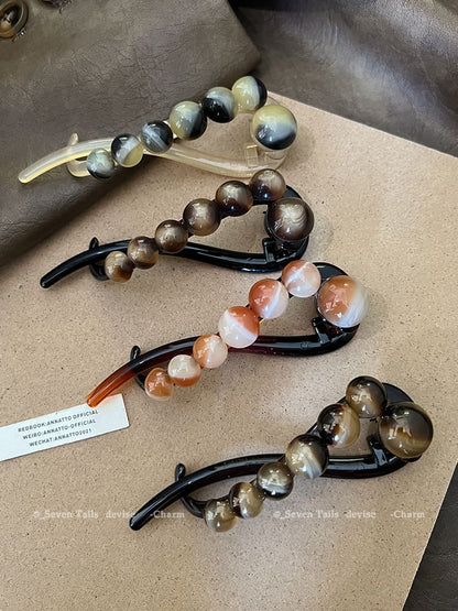 Hair Clip Acrylic Bead