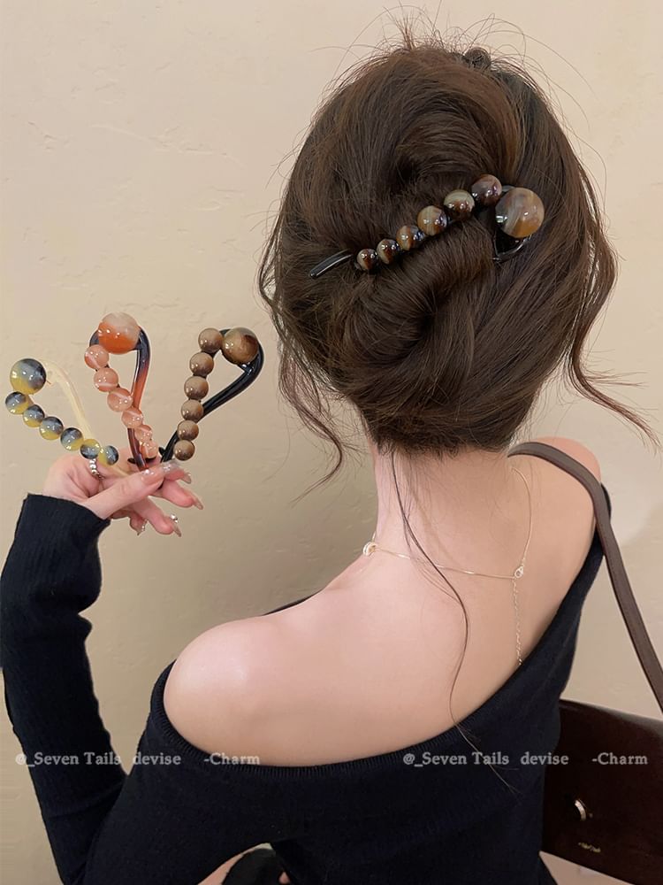 Hair Clip Acrylic Bead