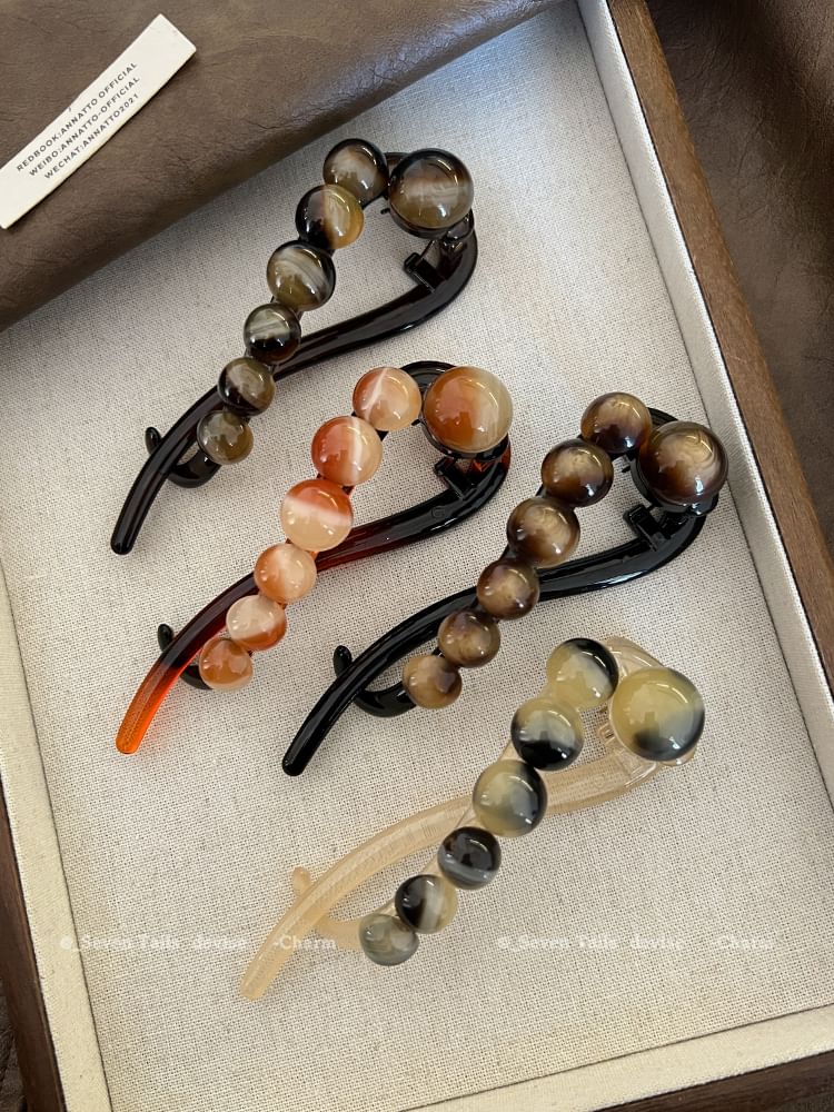 Hair Clip Acrylic Bead