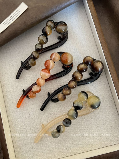 Hair Clip Acrylic Bead