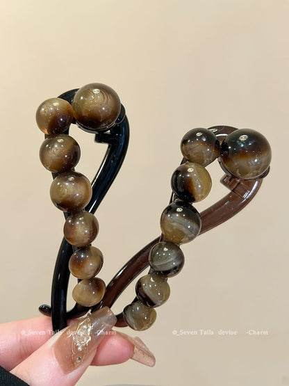 Hair Clip Acrylic Bead