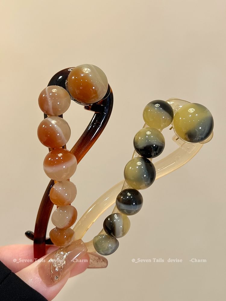 Hair Clip Acrylic Bead