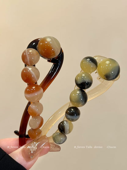 Hair Clip Acrylic Bead