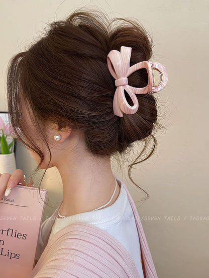 Bow Acrylic Claw Hair Clip