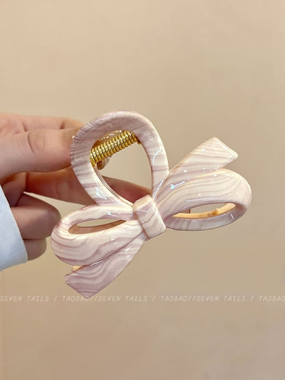 Bow Acrylic Claw Hair Clip