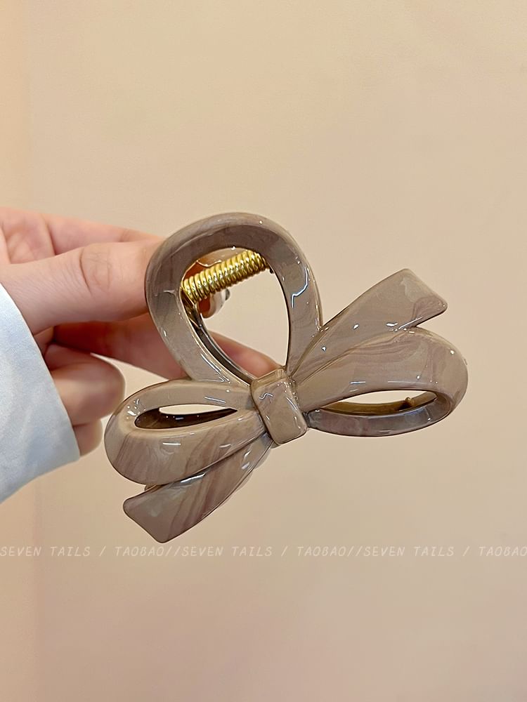 Bow Acrylic Claw Hair Clip