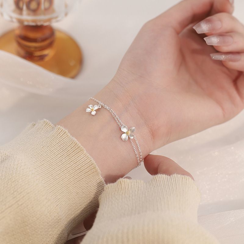 Flower Layered Bracelet