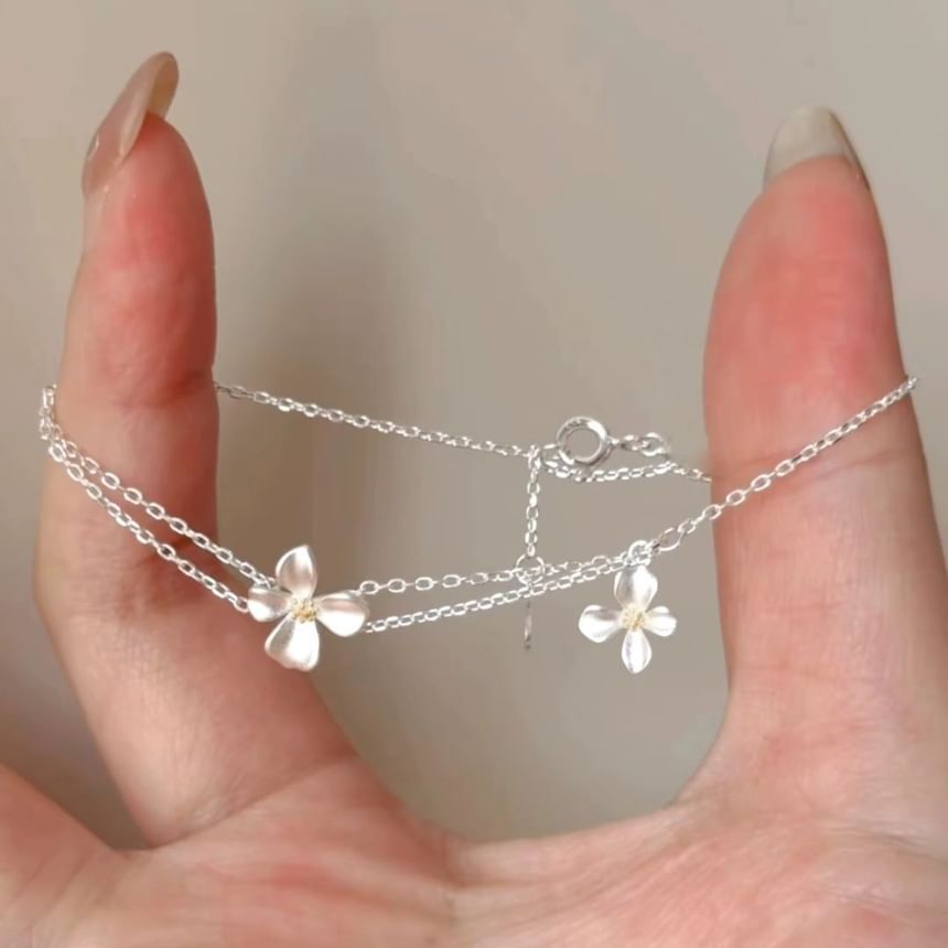 Flower Layered Bracelet