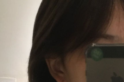 Hoop Earring Faux Open Drop Pearl